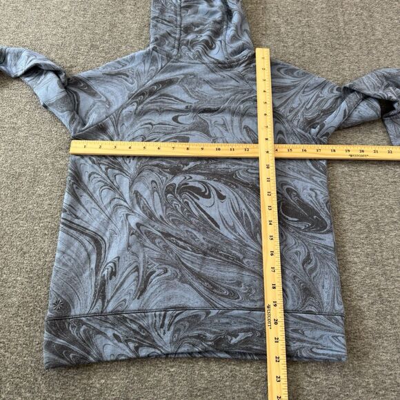 Athleta Girl In Your Element Hoodie 2.0 Blue Milky Way Comfy Girls Sz L 12 Soft - Picture 7 of 7